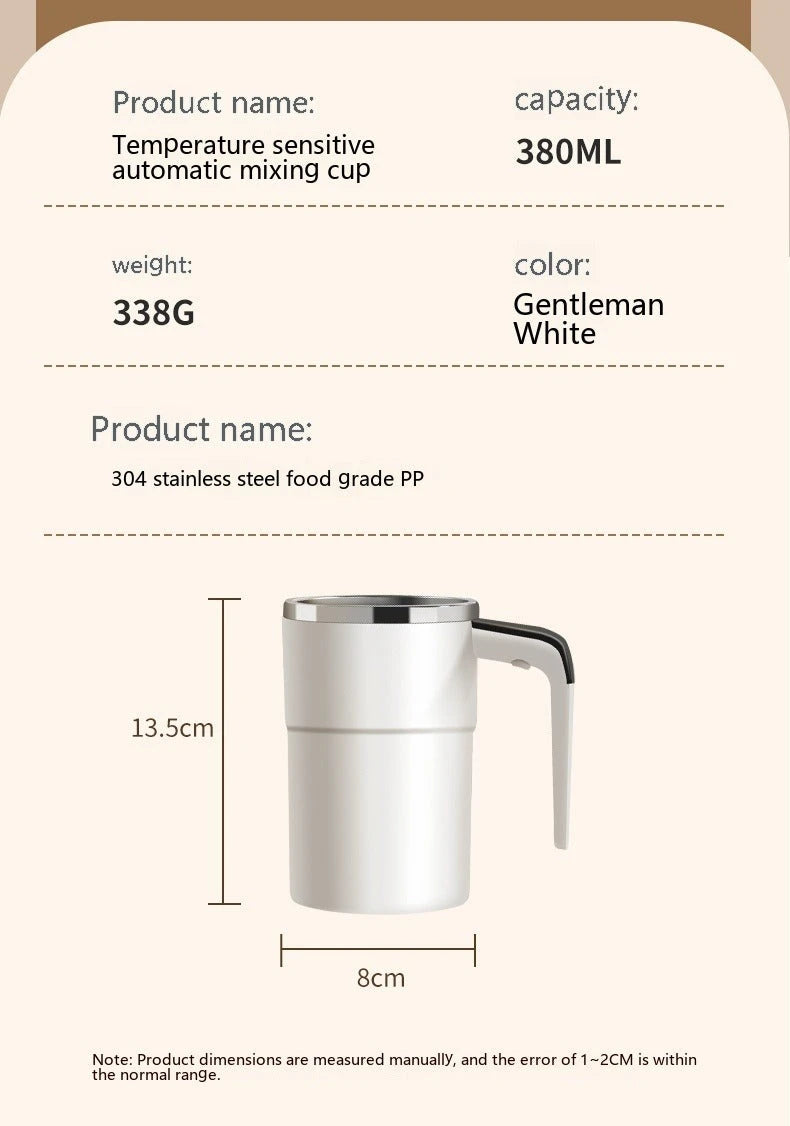 Electric Magnetic Self Mixing Coffee Mug