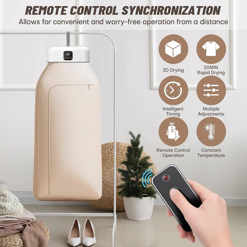 Compact Portable Electric Clothes Dryer